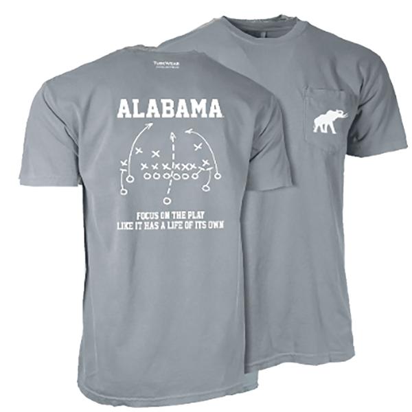 ALABAMA PLAY CC S/S TEE GRANITE