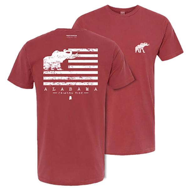TIDE ELEPHANT MO S/S TEE CRIMSON