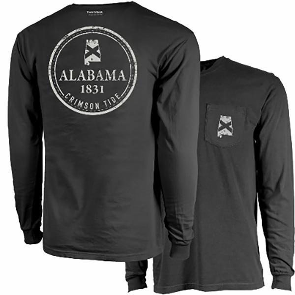 CIRCLE BADGE 2.1 CC L/S TEE PEPPER