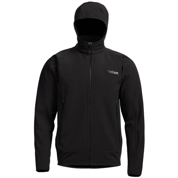 MEN'S ALPHA FLEECE HOODED JACKET BK/SITKABLACK