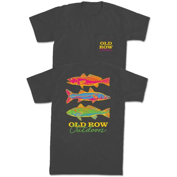 THE OUTDOORS NEON FISH POCKET TEE