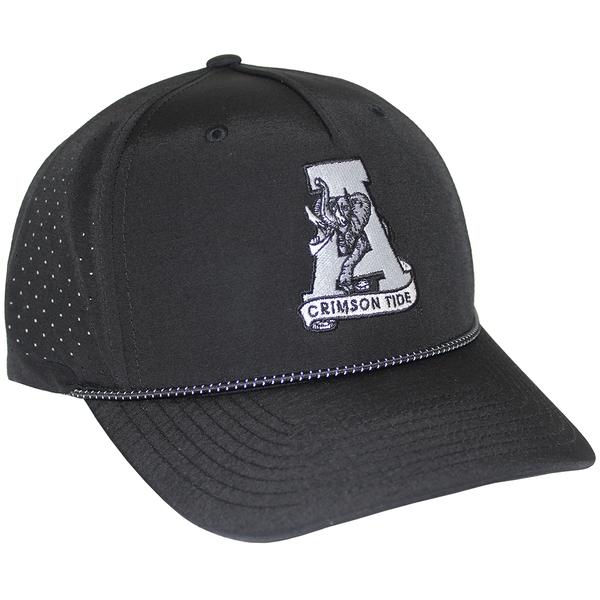 SINGLE COLOR VINTAGE A HAT EMB 355 ROPE BLACK