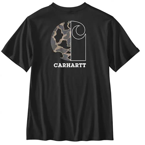 MEN'S RF LW SS CAMO GRAPHIC T-SHIRT N04/BLACK