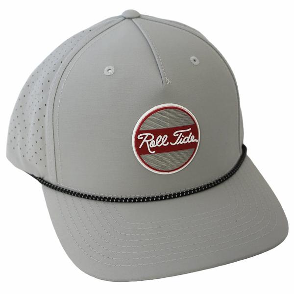 RUBBER CP ROLL TIDE ROPE HAT RICH355 SILVER