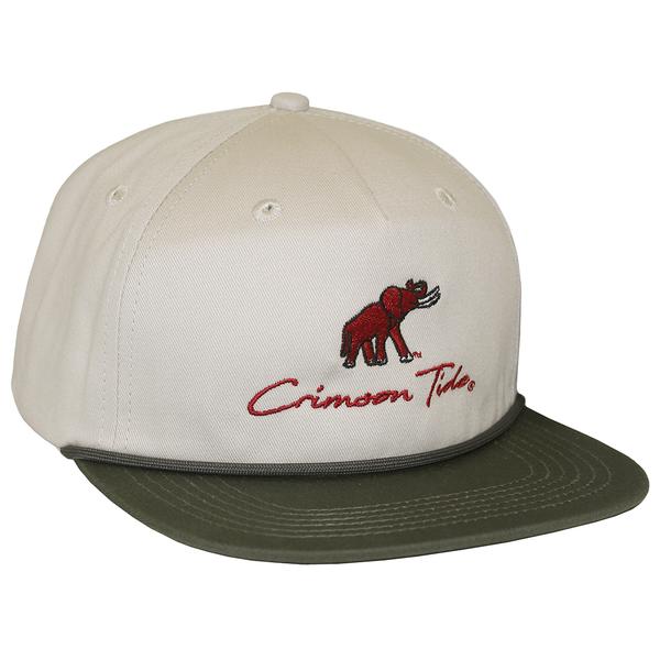 ELEPHANT CRIMSON TIDE HAT LH EMB GOAT ROPE