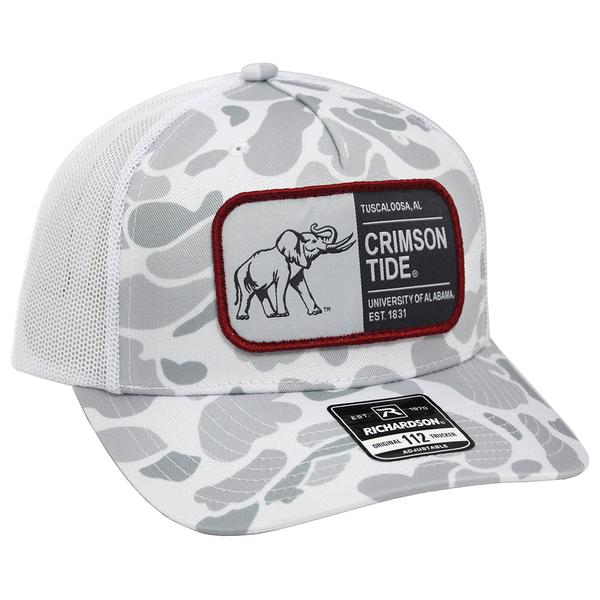 CRIMSON TIDE PATCH TRUCKER WOVEN 112 BLIZZ.DUCK/WH