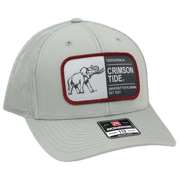CRIMSON TIDE PATCH TRUCKER WOVEN 112 QUARRY