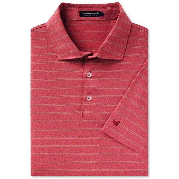 MEN'S NEWCASTLE STRIPE FEATHERLIGHT POLO