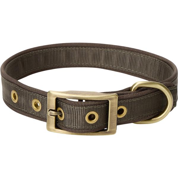 TEAM GUN DOG ADJ WEBBED COLLAR MEDIUM MDB/MUDBROWN
