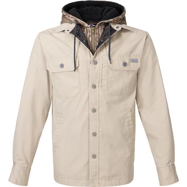 CAMPFIRE CANVAS SHIRT JAC HOODIE KHK/KHAKI