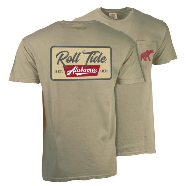 ROLL TIDE ALABAMA CC S/S TEE SANDSTONE