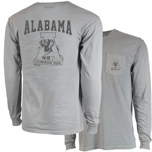 ALABAMA VINTAGE A CC L/S TEE GRANITE