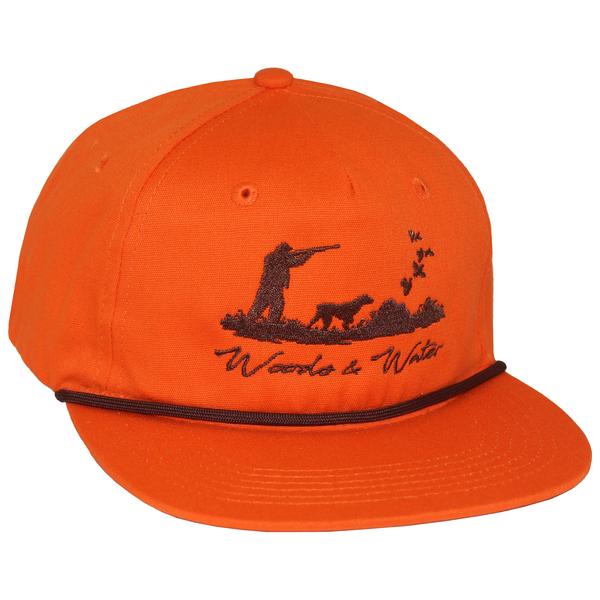 UPLAND BIRD DOG SCENE GOAT ROPE HAT BLAZEORANGE