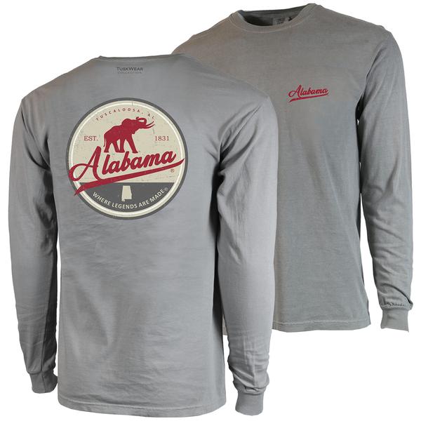ALABAMA LEGENDS CC L/S TEE GREY