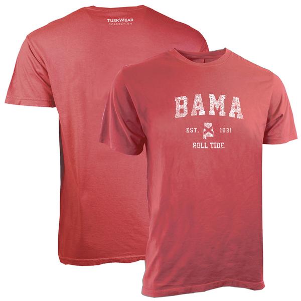 BAMA STATE SINGLE CC S/S TEE CRIMSON