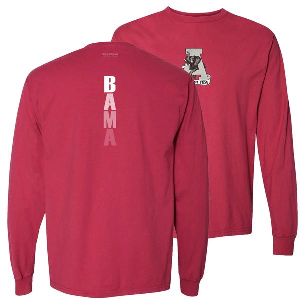 TONAL VINTAGE A CW L/S TEE CRIMSON