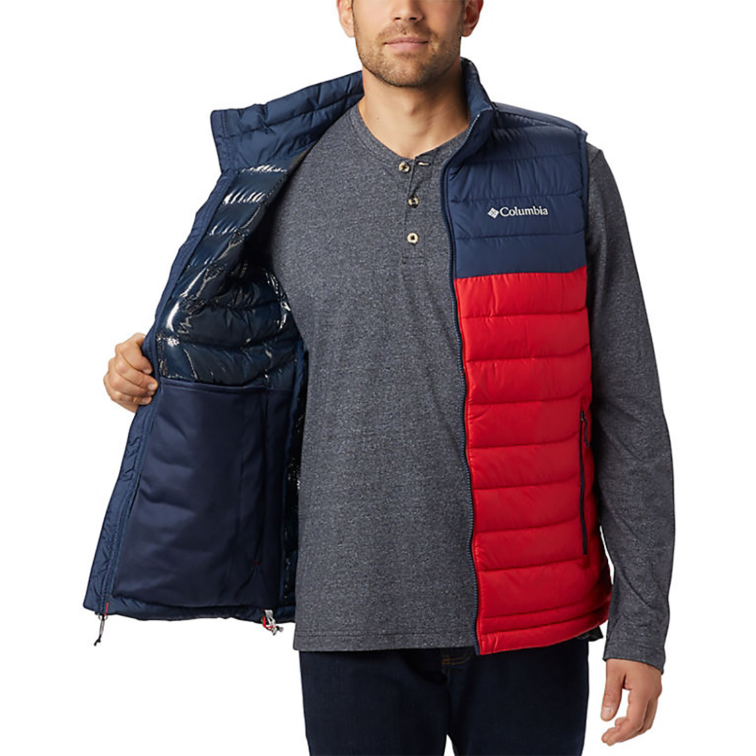 columbia powder lite vest mens