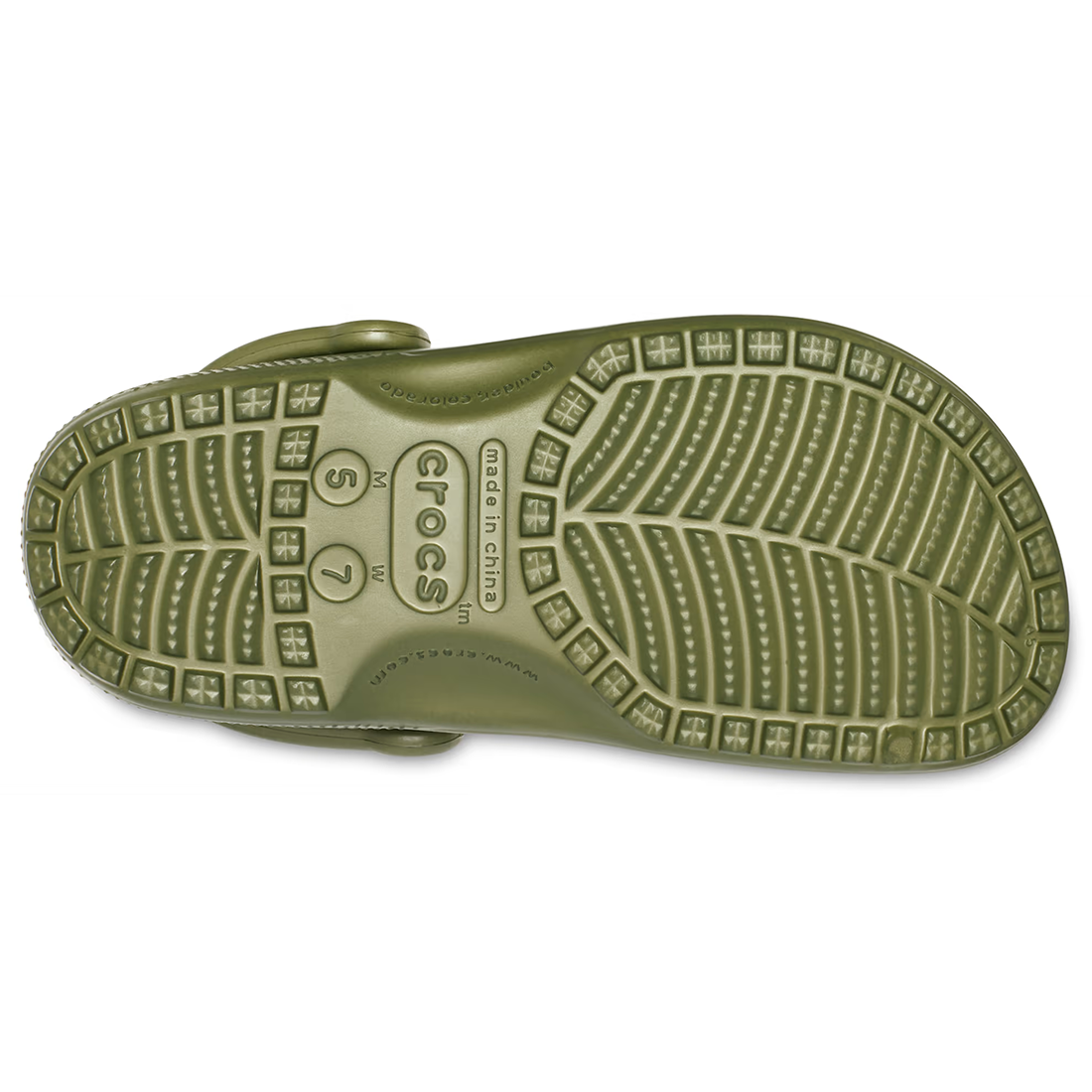military green crocs